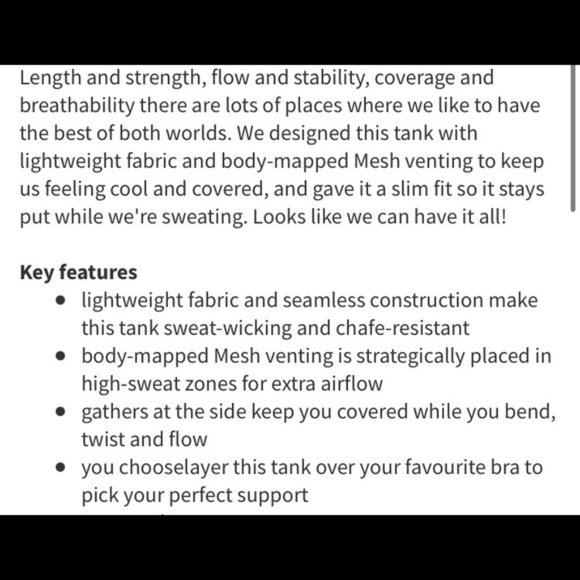 LULULEMON IN THE FLOW SCOOP BACK TANK IN HEATHERED REGAL PLUM ~ SIZE 6 - Picture 11 of 11